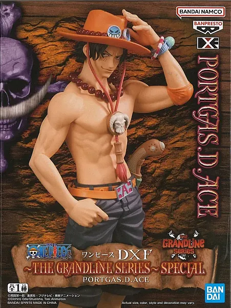 ONE PIECE DXF THE GRANDLINE SERIES SPECIAL PVC STATUE PORTGAS D ACE 20 CM